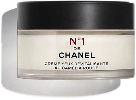 no 1 de chanel creme yeux revitalisante au camelia rouge|Chanel red camellia cream.